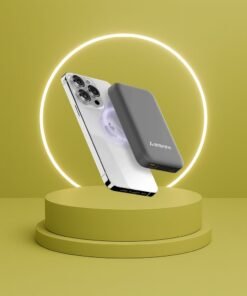 Ambrane Magsafe Wireless 10000Mah Fast Charging Power Bank, Strong Magnet, Micro USB Input, 22.5W Output For Iphone 12 Above, Android & Other Qi Enabled Devices + Magnetic Ring